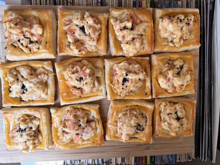 Crab Puff Pastry Recipe (Open-Face)